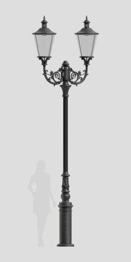 Двустворчатый, богато украшенный фонарь B2B/03