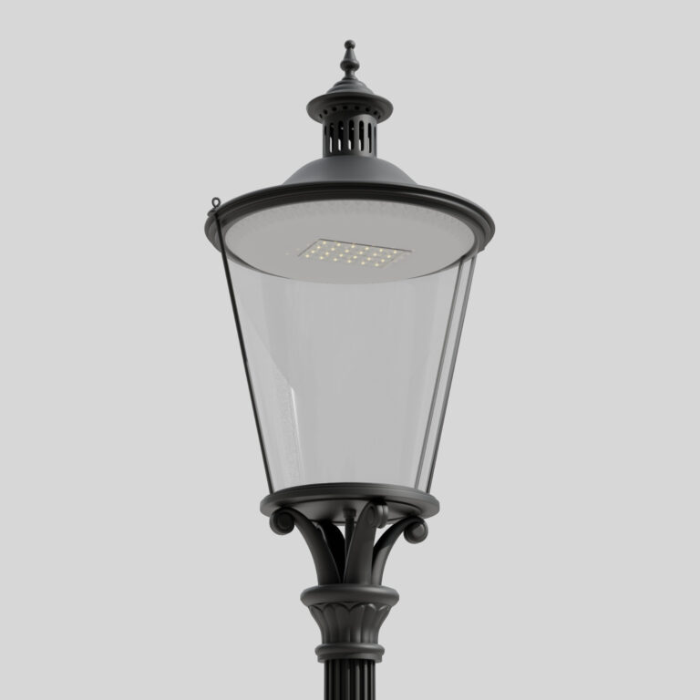 Садовый фонарь B7, с классическим светильником Libra