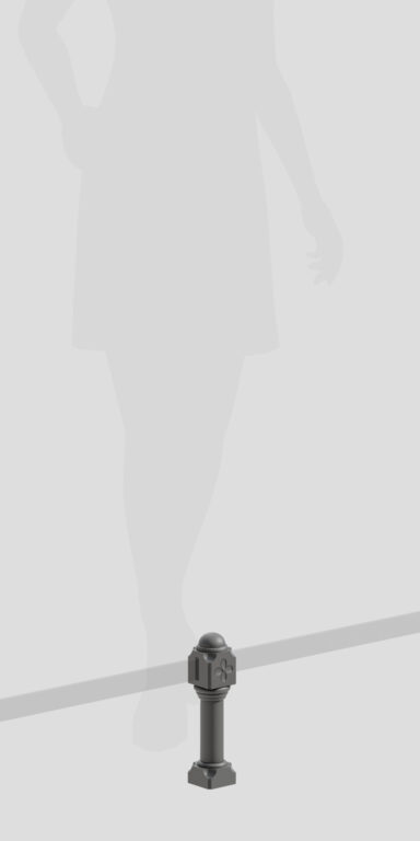 S8 - столб для ограждения, элемент ограждения