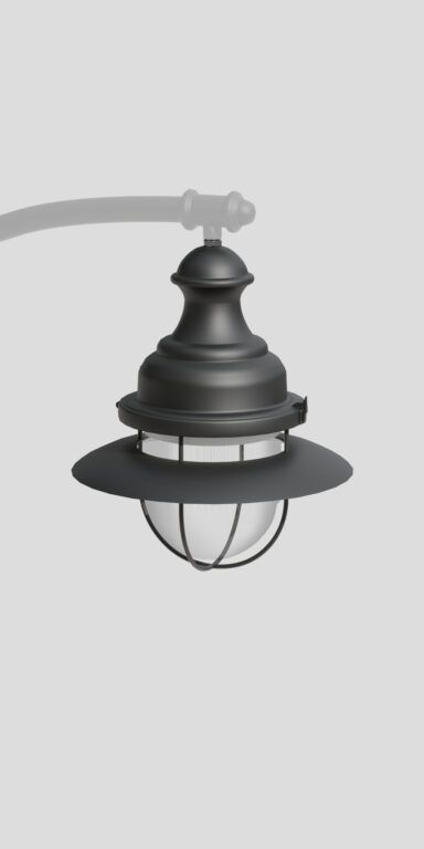 Модернизированный светильник 04 Aries Loft, с козырьком