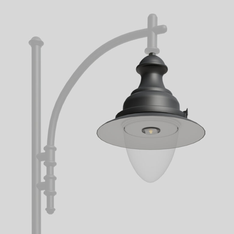 04 Aries B, светильник с коническим абажуром.