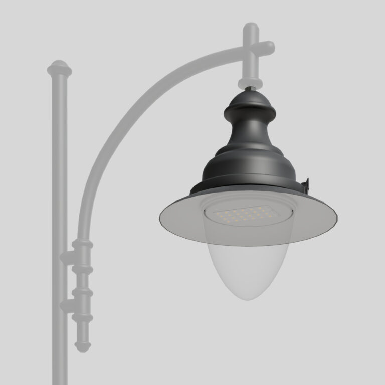 04 Aries B, светильник с коническим абажуром.